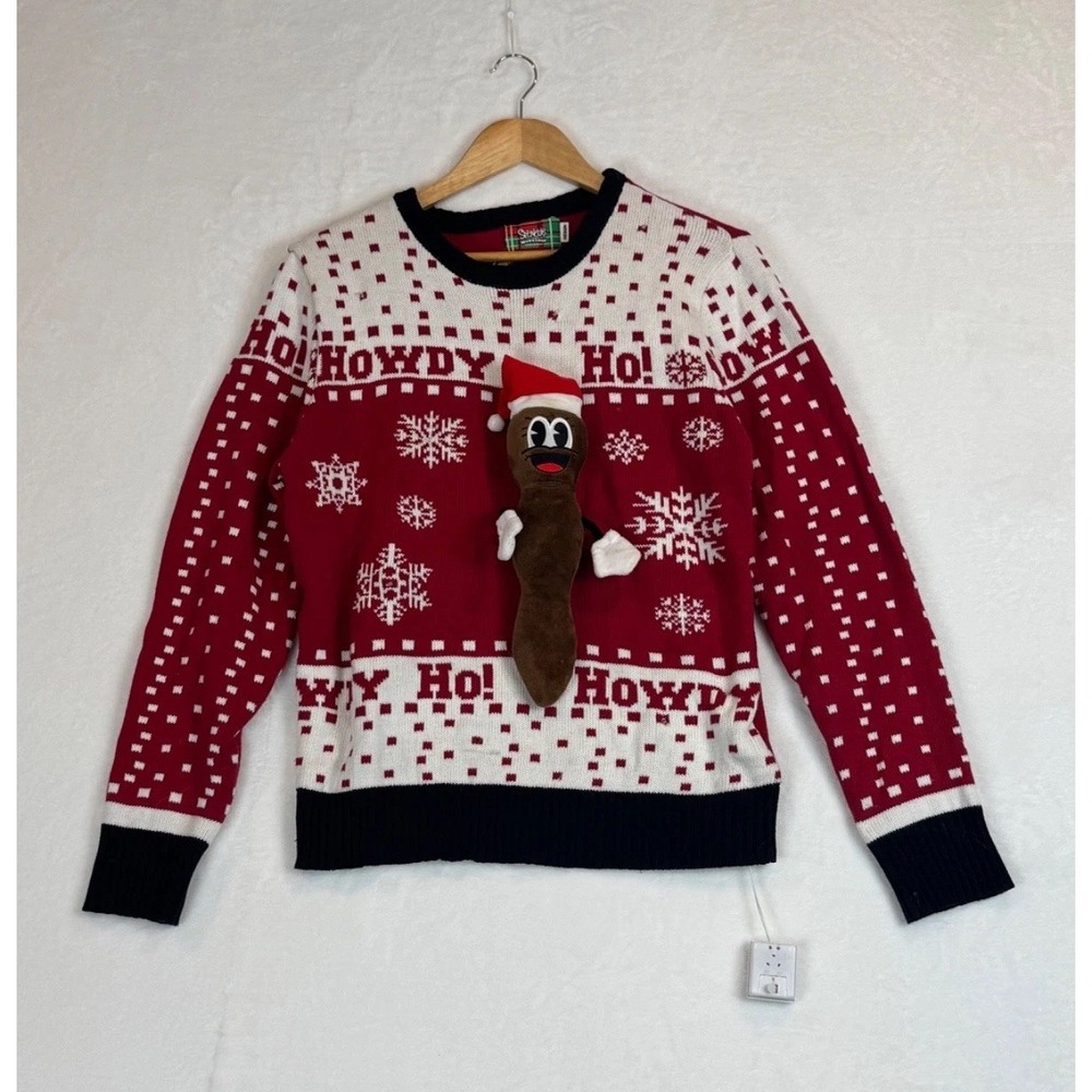 Funny Poo Ugly Christmas Sweater Size L